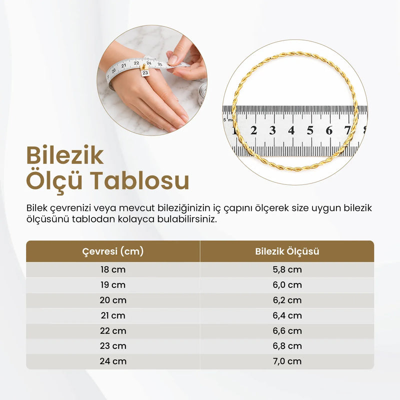 Bilezik Ölçü Tablosu