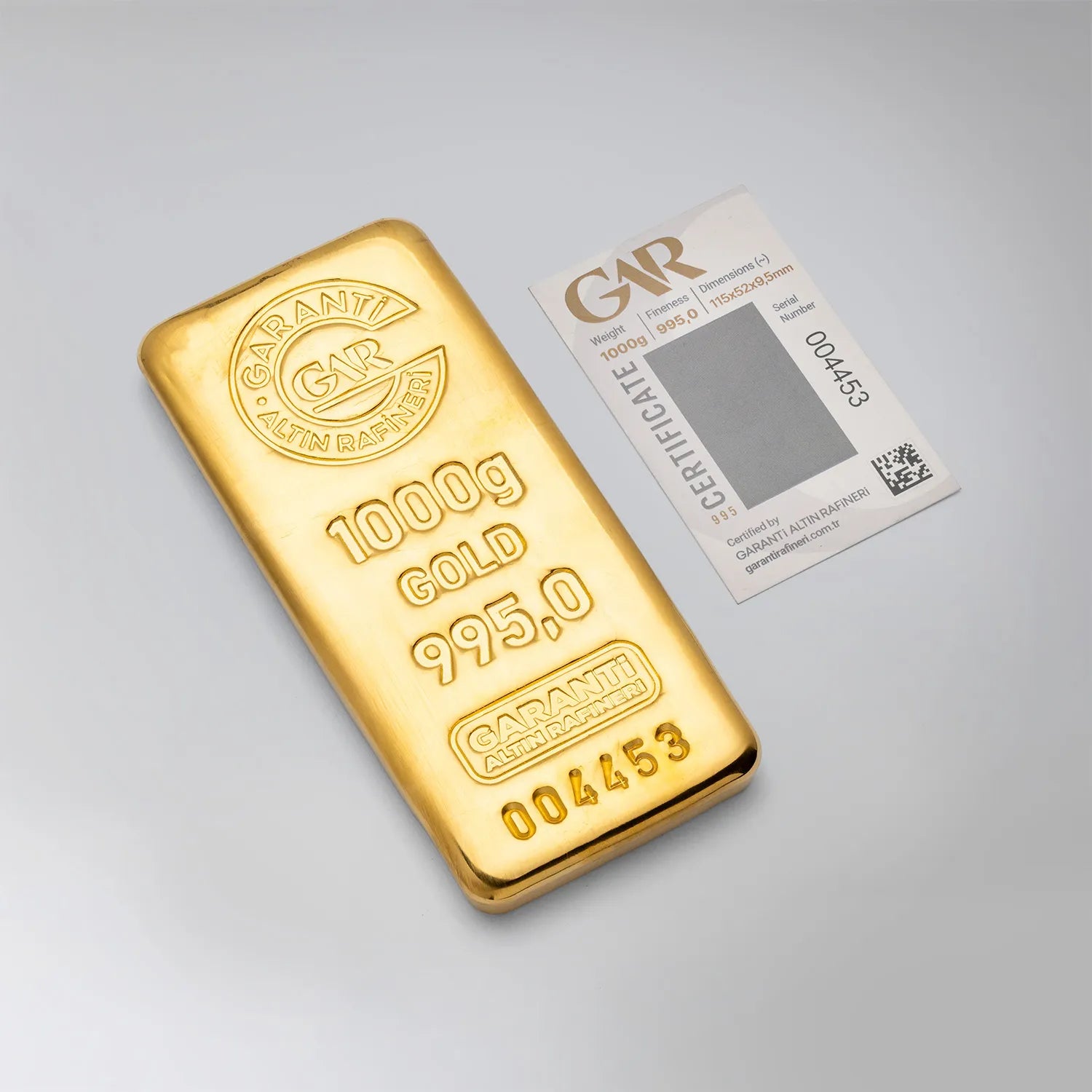 GarantiGold 1000 Gr Külçe Altın