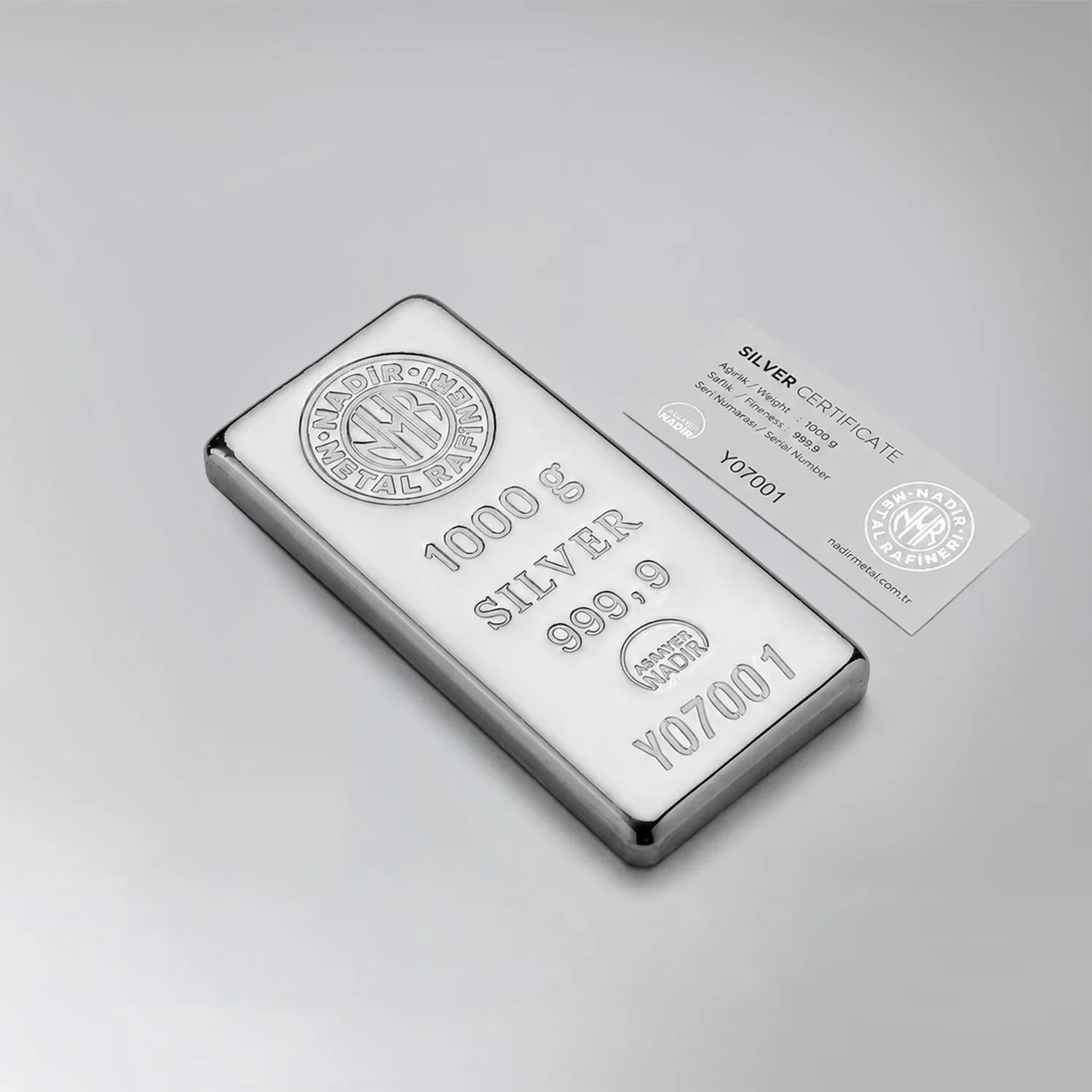 GarantiGold 1000 Gr 999‚9 Gümüş Külçe