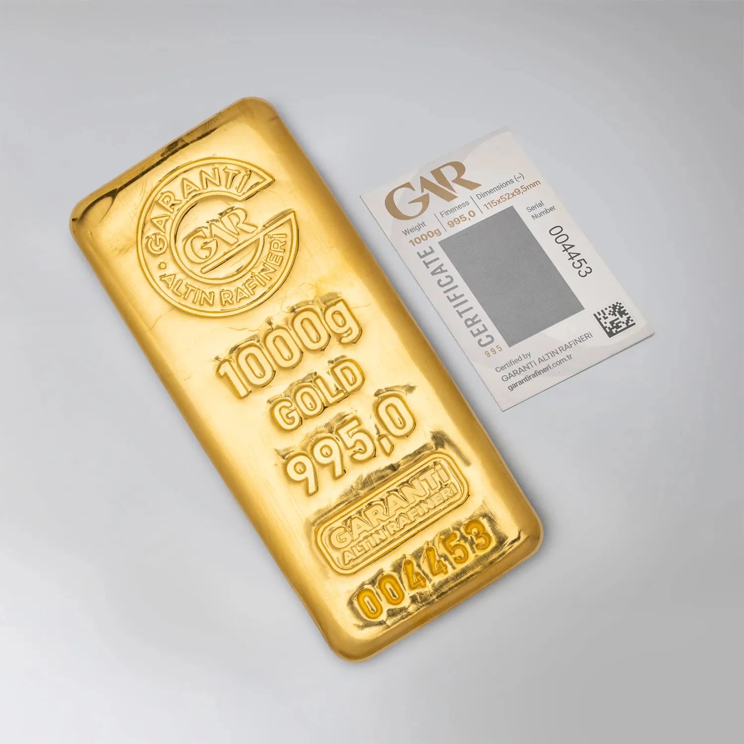 GarantiGold 1000 Gr Külçe Altın