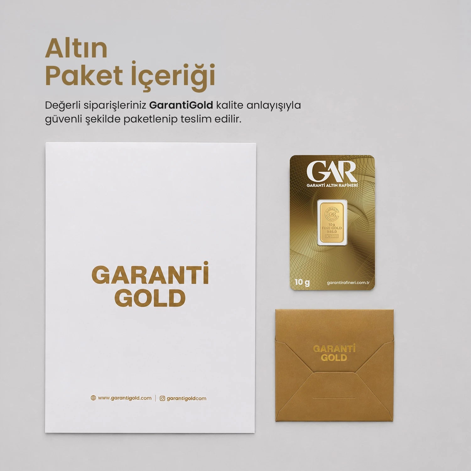 GarantiGold 10 Gr Külçe Altın