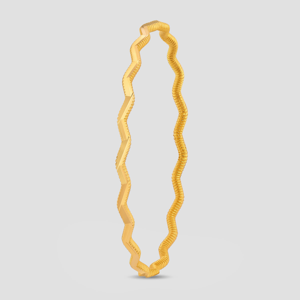 GarantiGold Zikzaklı Ajda Altın Bilezik 10 Gr