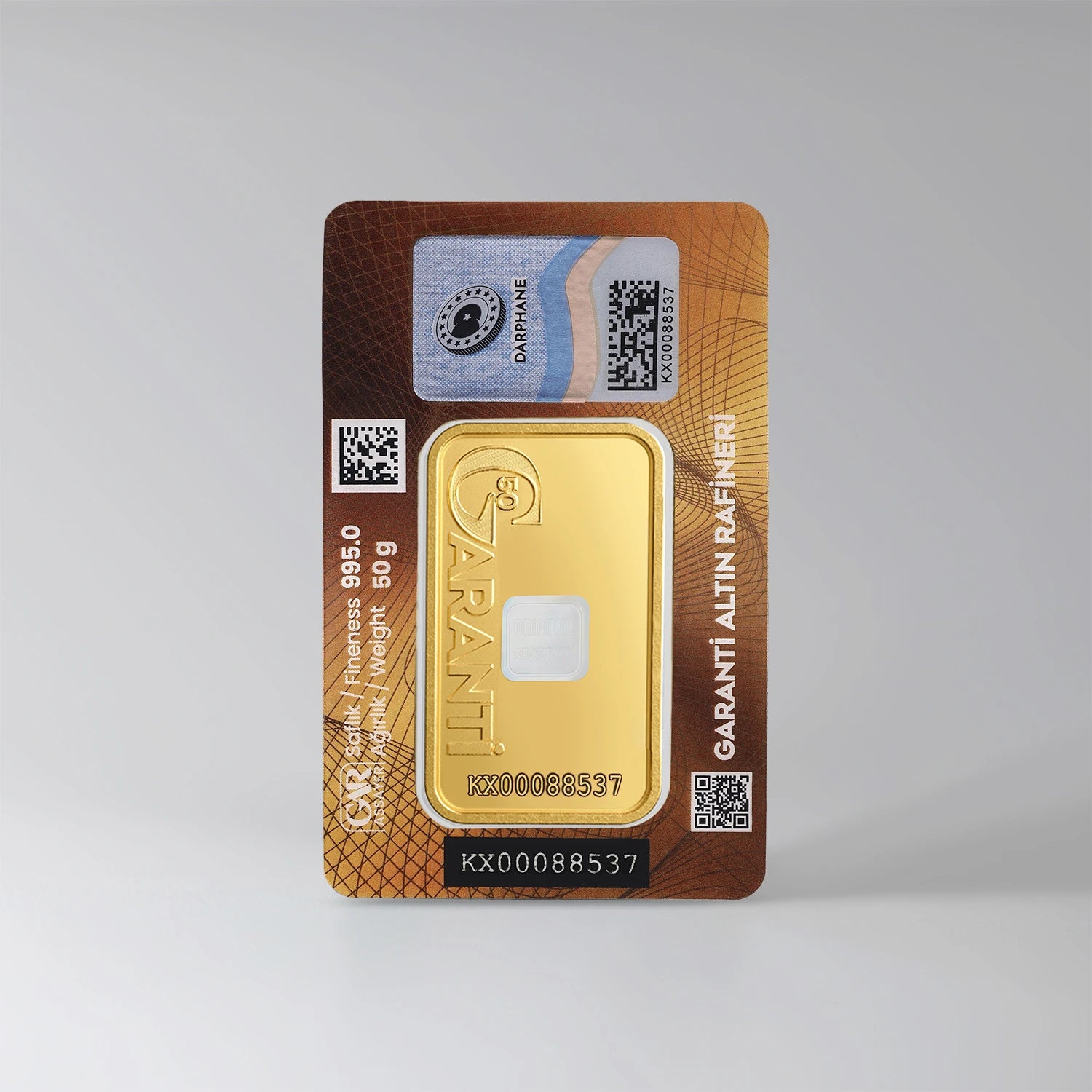 GarantiGold 50 Gr Külçe Altın