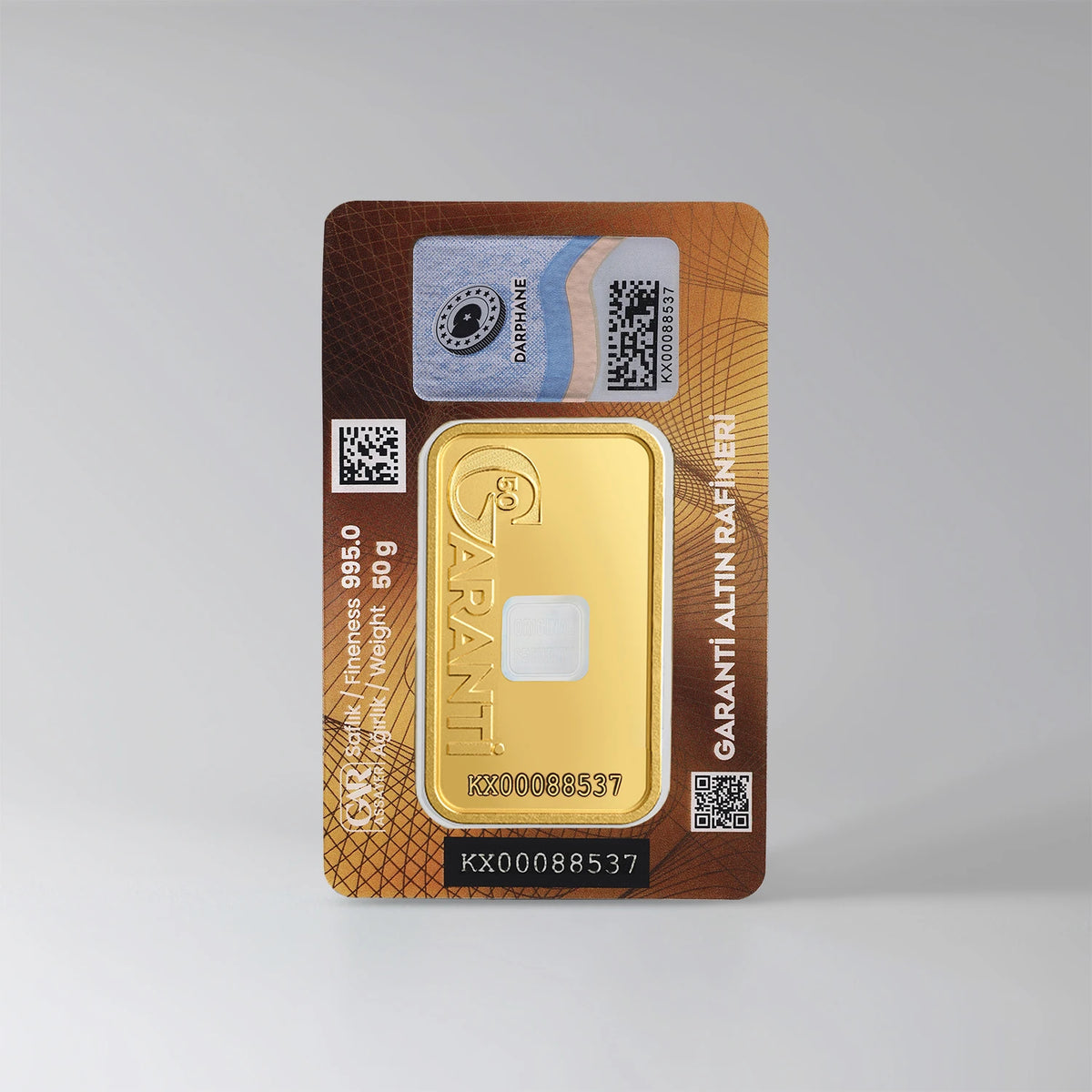 GarantiGold 50 Gr Külçe Altın