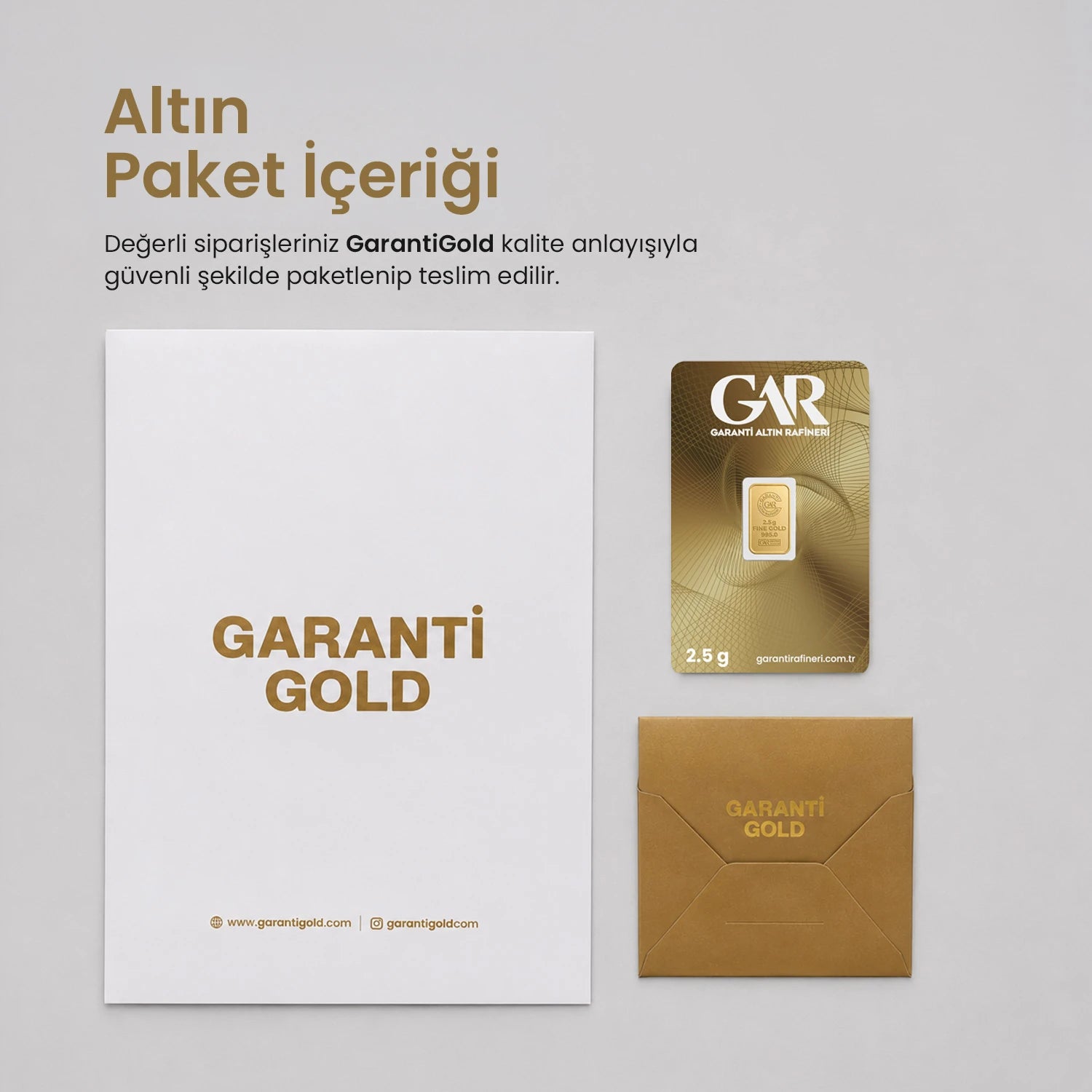 GarantiGold 2.5 Gr Külçe Altın