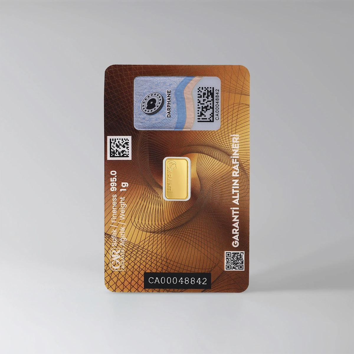 GarantiGold 1 Gr Külçe Altın