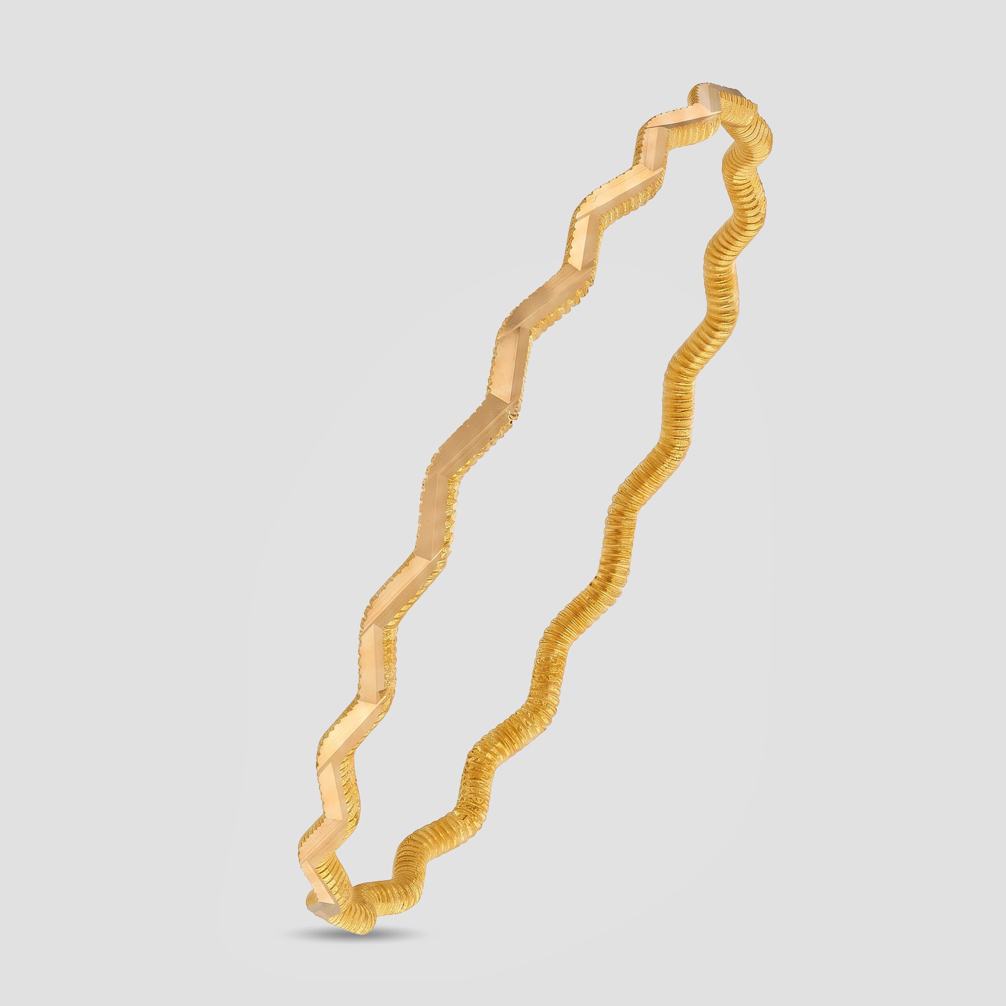 GarantiGold Zikzaklı Ajda Altın Bilezik 10 Gr