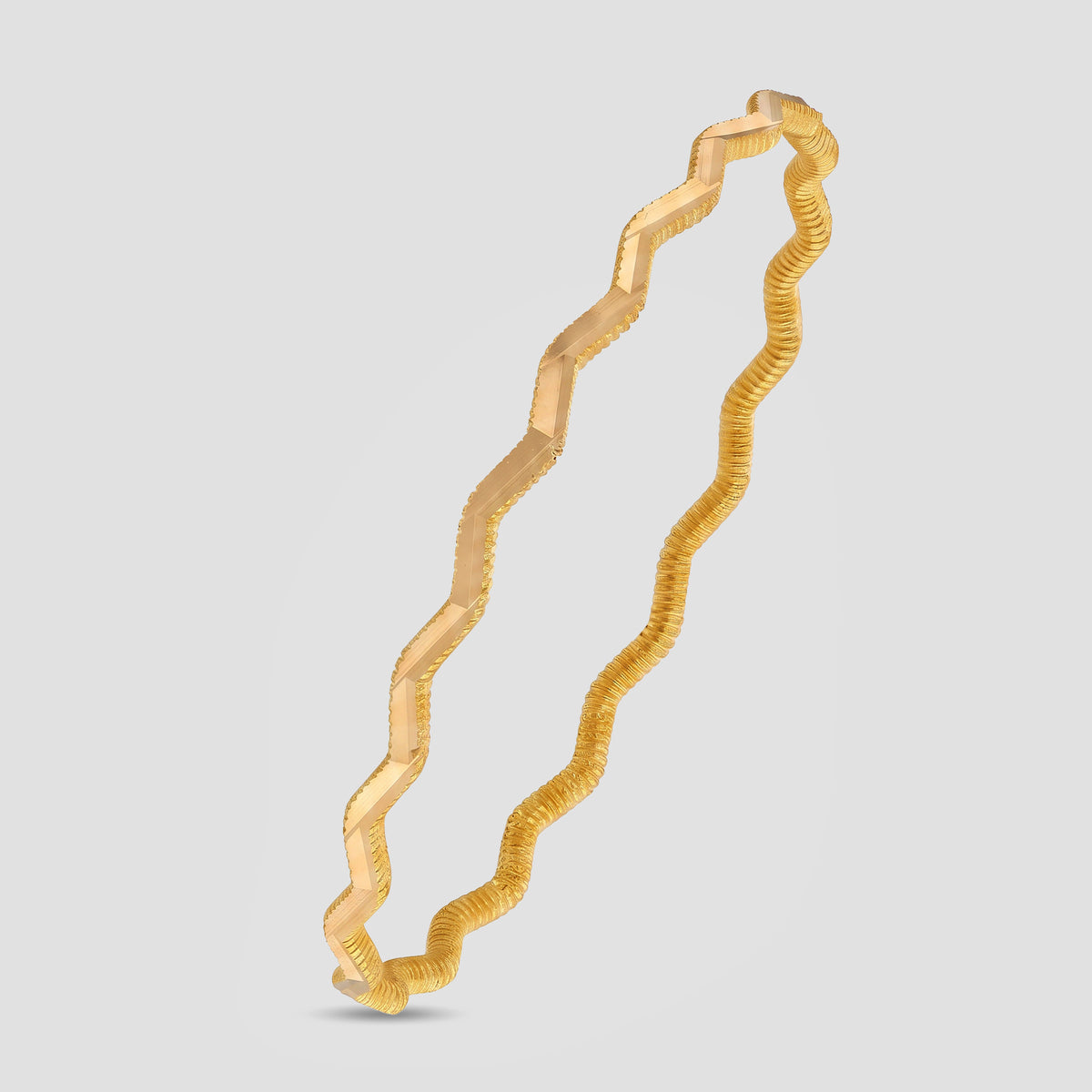 GarantiGold Zikzaklı Ajda Altın Bilezik 10 Gr