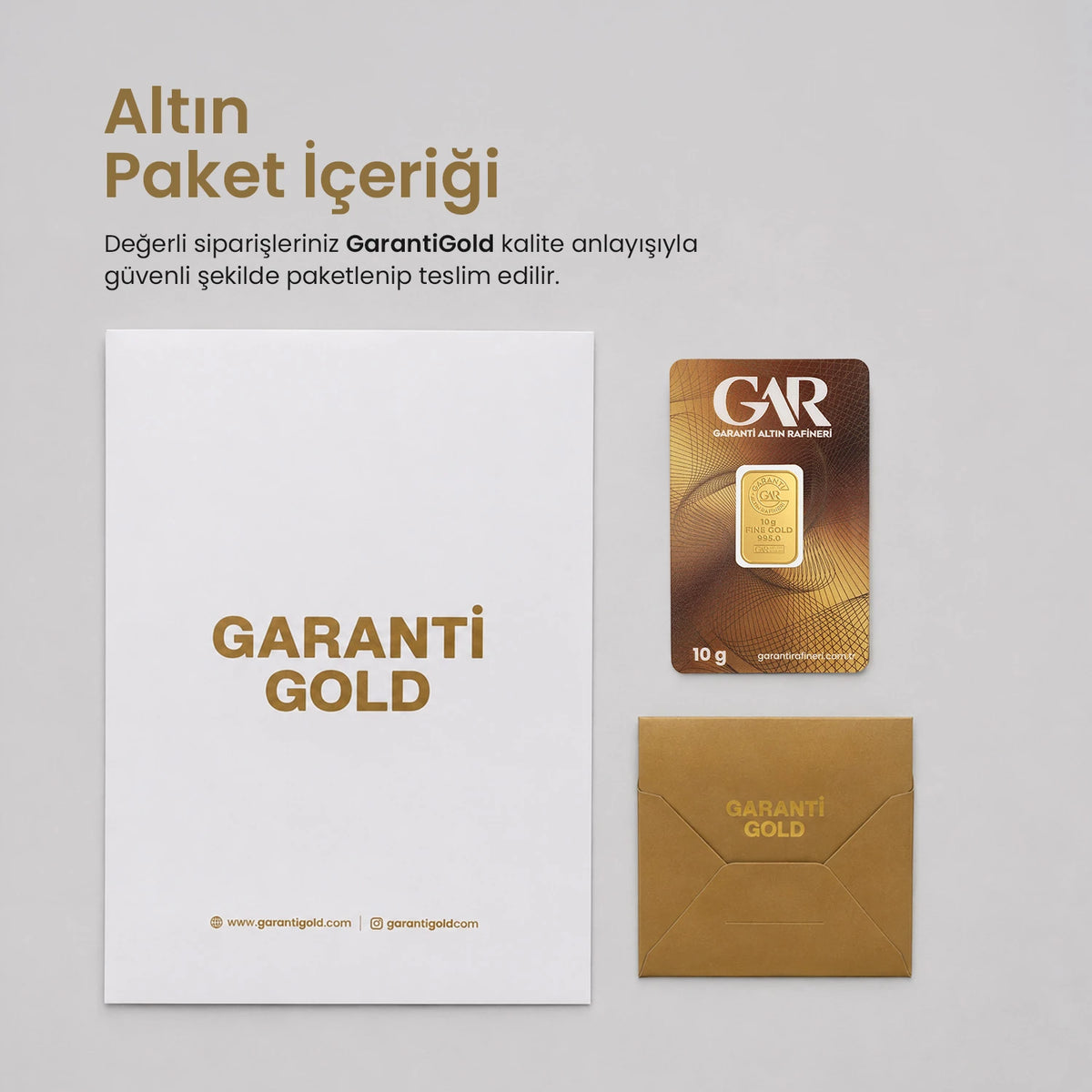 GarantiGold 10 Gr Külçe Altın