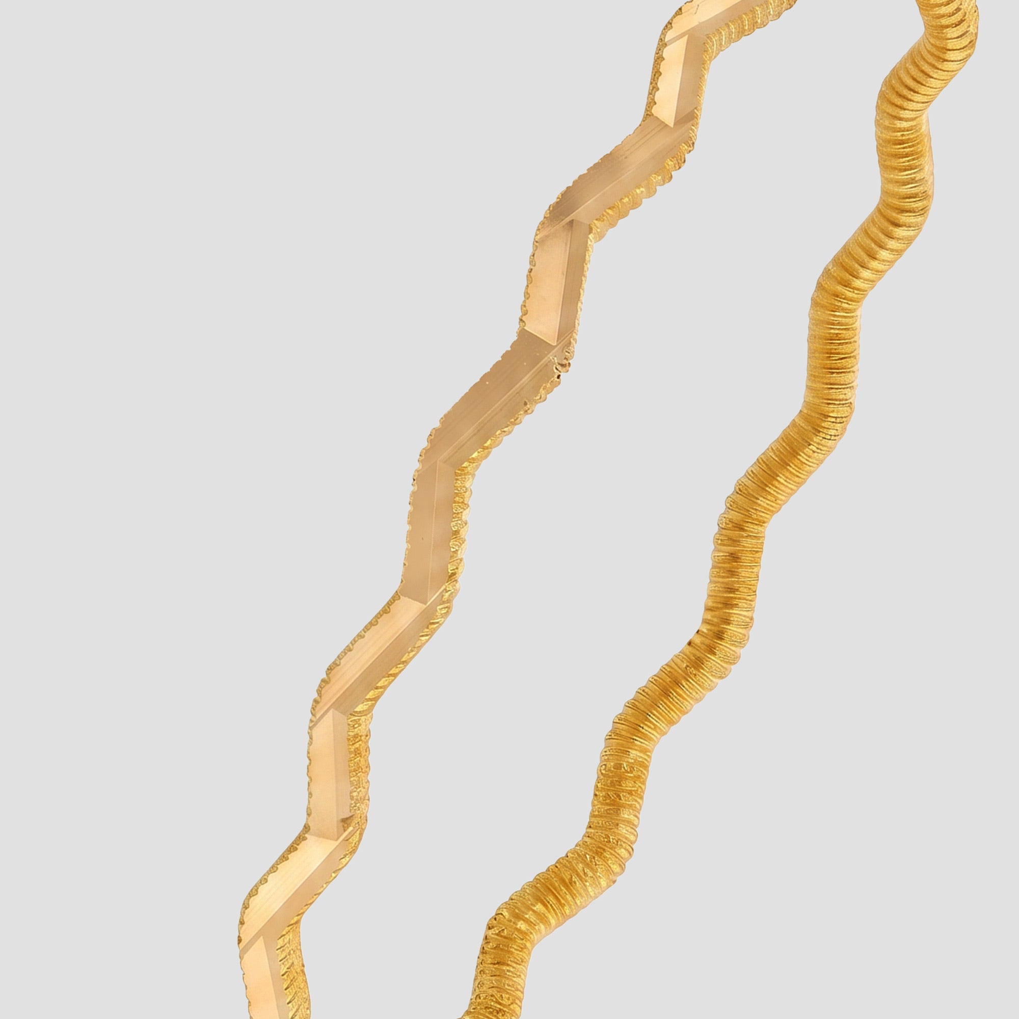 GarantiGold Zikzaklı Ajda Altın Bilezik 10 Gr