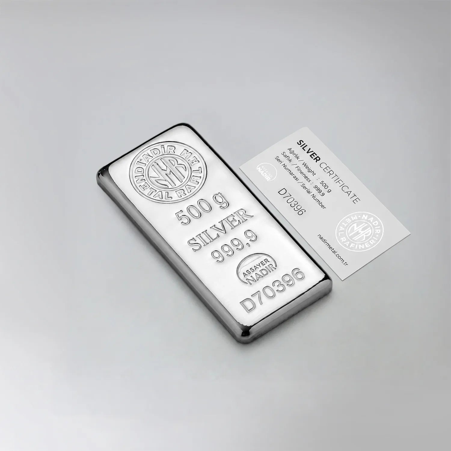 GarantiGold 500 Gr Gümüş Külçe