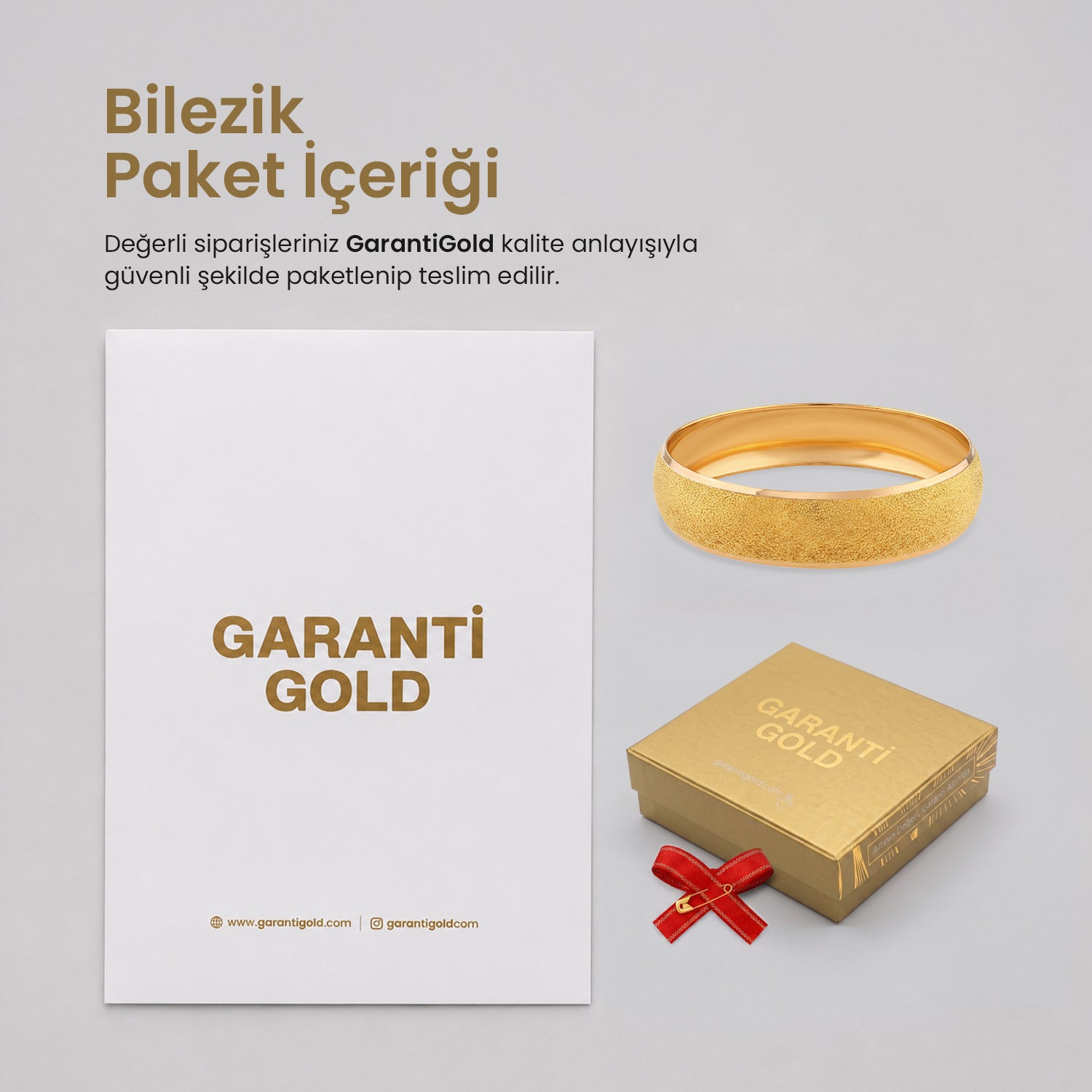 GarantiGold Kumlu Altın Bilezik 20 Gr