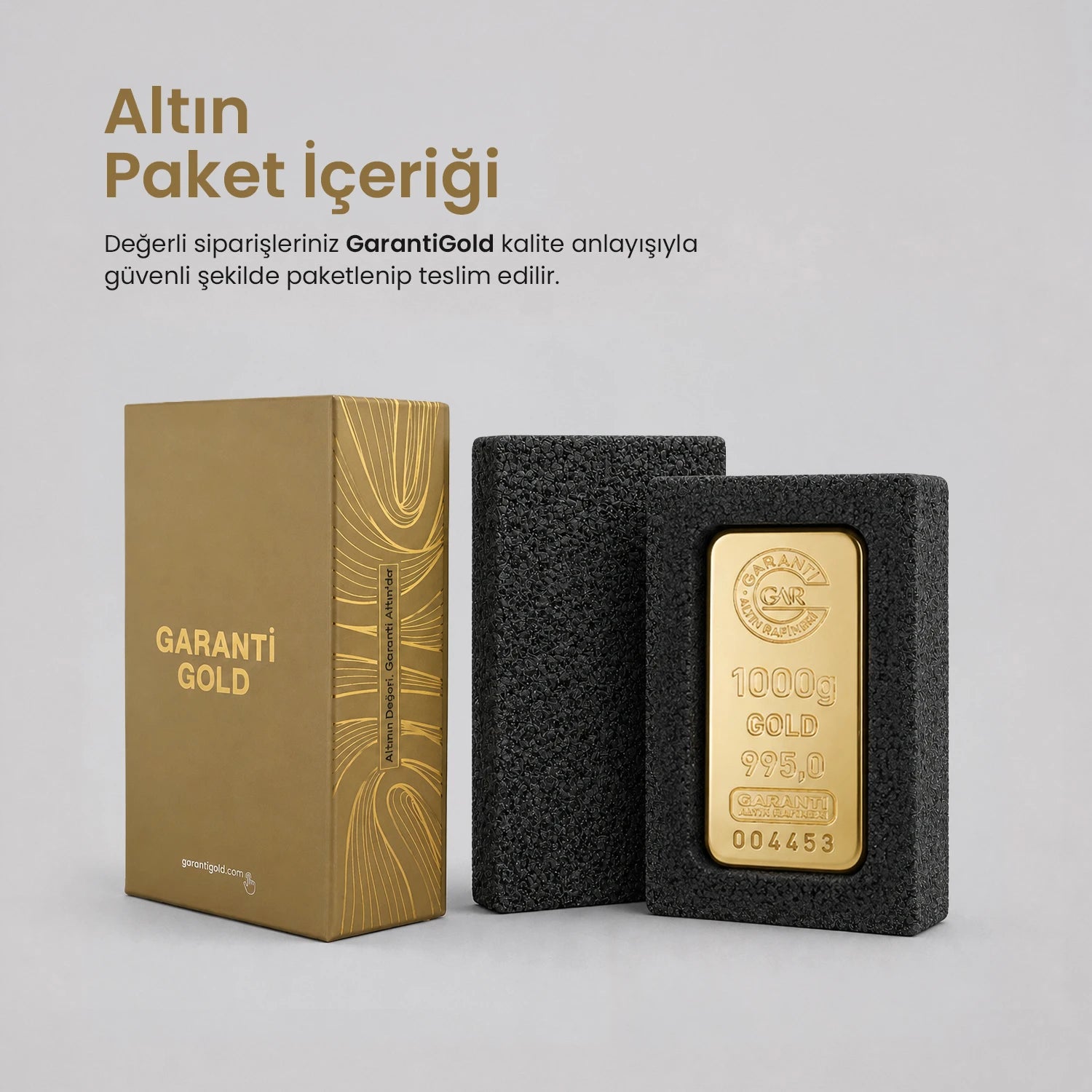 GarantiGold 1000 Gr Külçe Altın