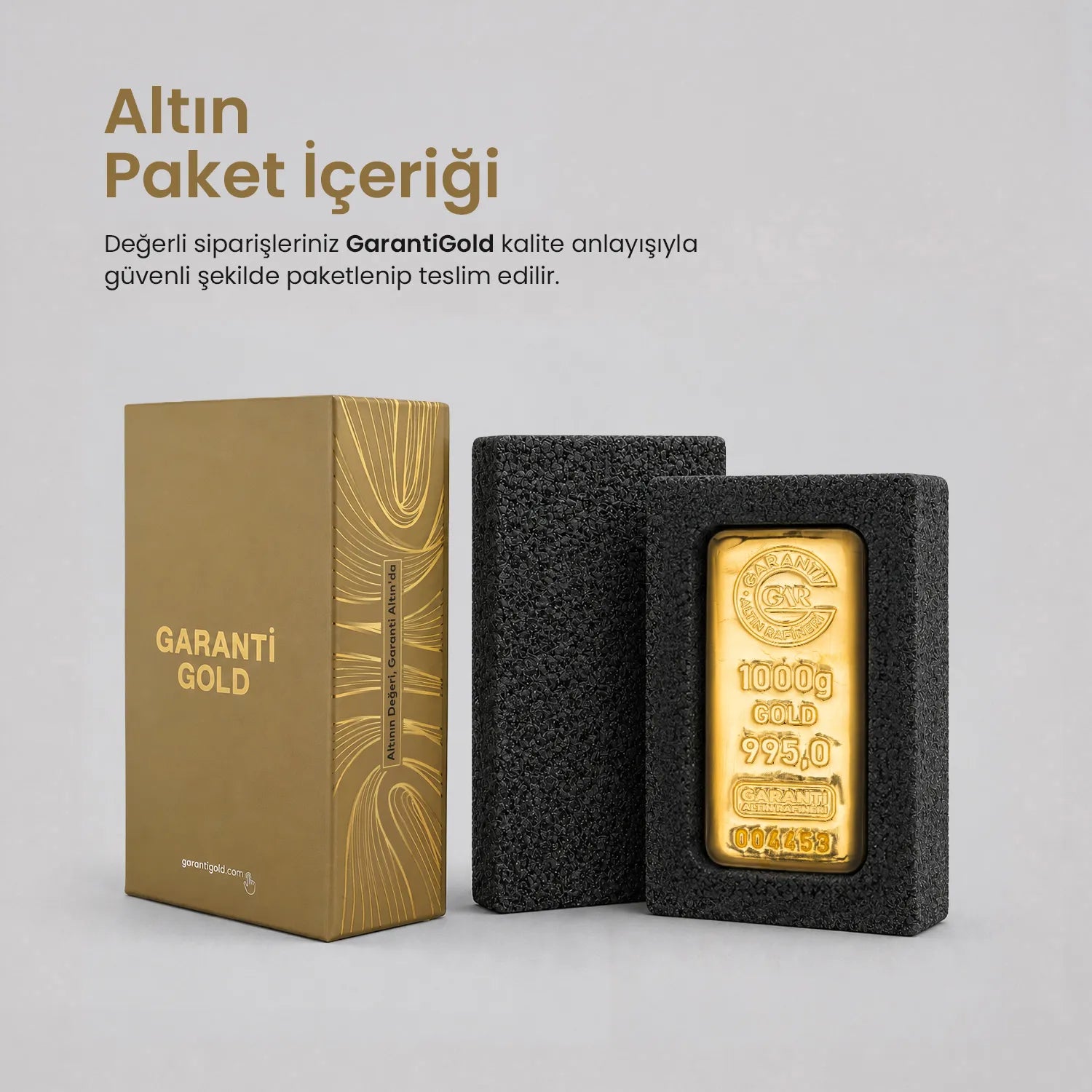 GarantiGold 1000 Gr Külçe Altın
