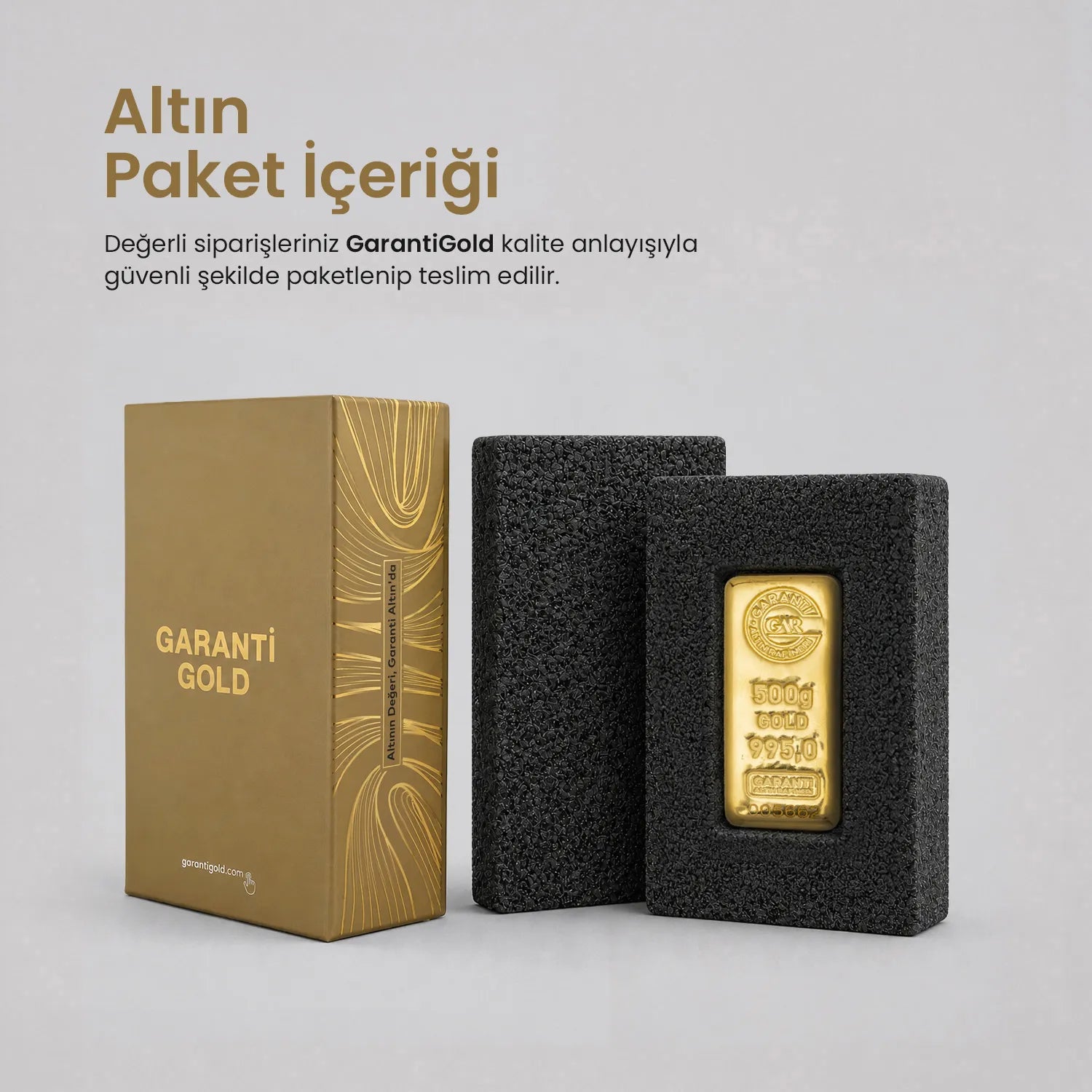 GarantiGold 500 Gr Külçe Altın